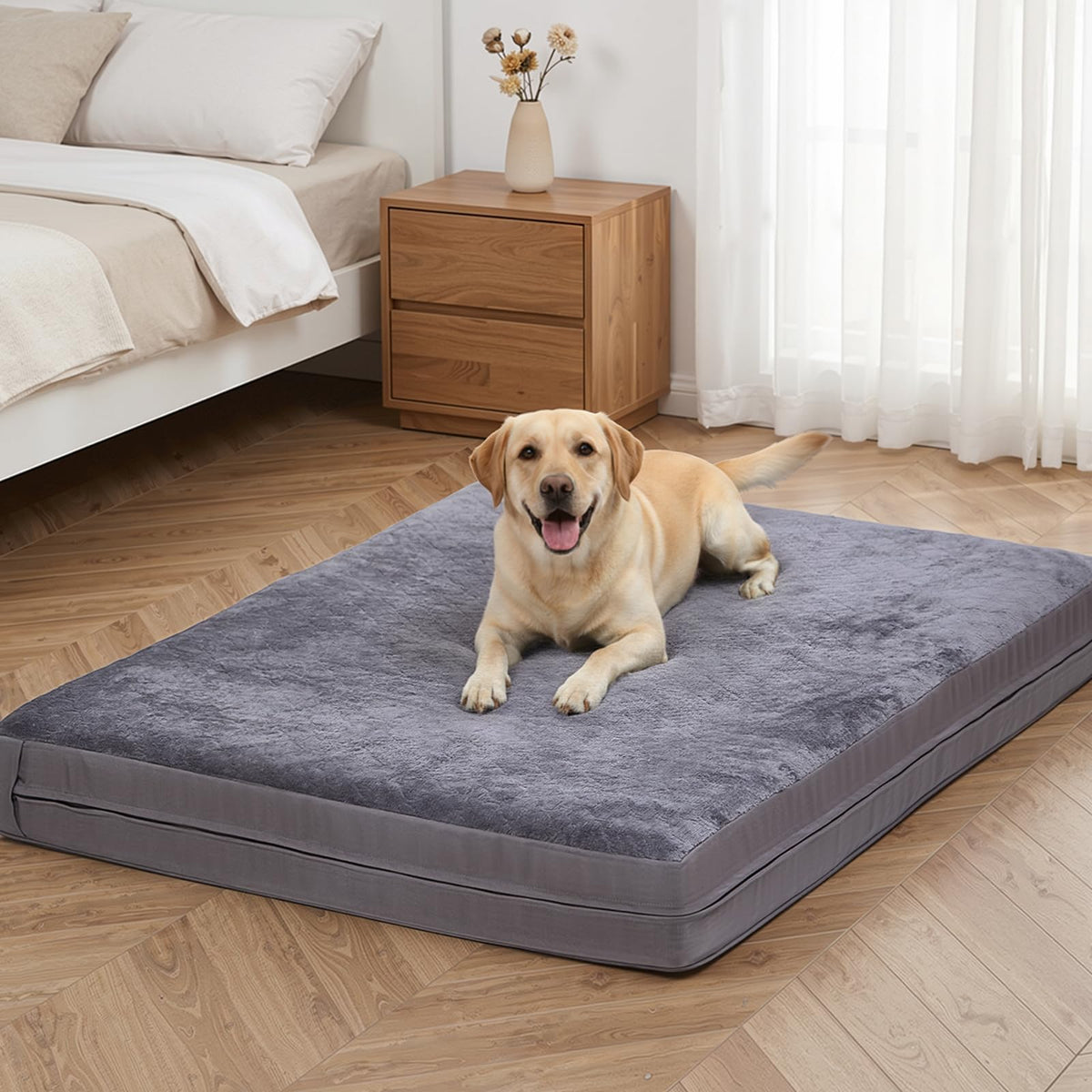 WAYIMPRESS Lit-Chien XL imperméable avec couche absorbante pour éviter les dégâts.