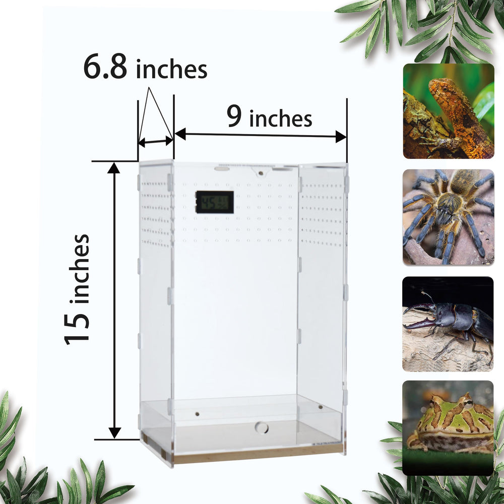 WBHONGHUI terrarium offre des orientations horizontales et verticales pour s'adapter à votre espace.