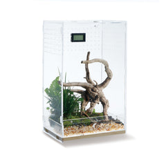 WBHONGHUI terrarium en acrylique clair avec ouverture frontale pour entretien facile.