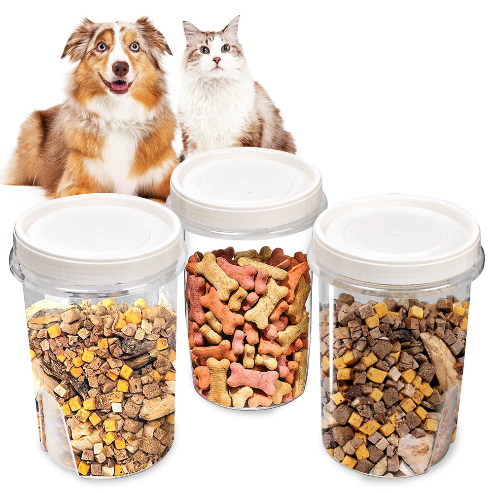 WBKTOOL ensemble trois contenants gourmands pour chiens et chats, pratique et compact