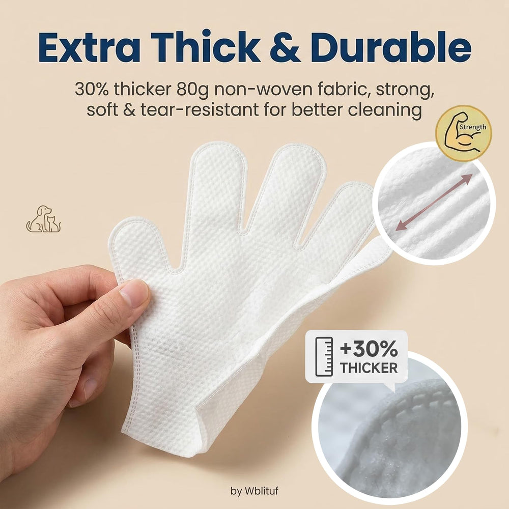Lingettes WBLITUF pour chiens et poils, nettoyage rapide et rafraîchissant.