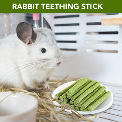 Bâtons naturels WDEFUN à base d’herbe pour petits animaux sans traitement.