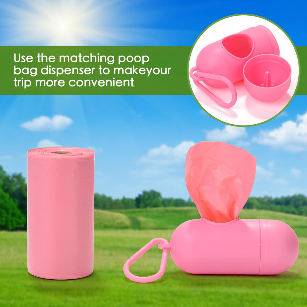 WDFAACK rouleaux de sacs poubelle rose lavande, pratique et économique pour les balades.
