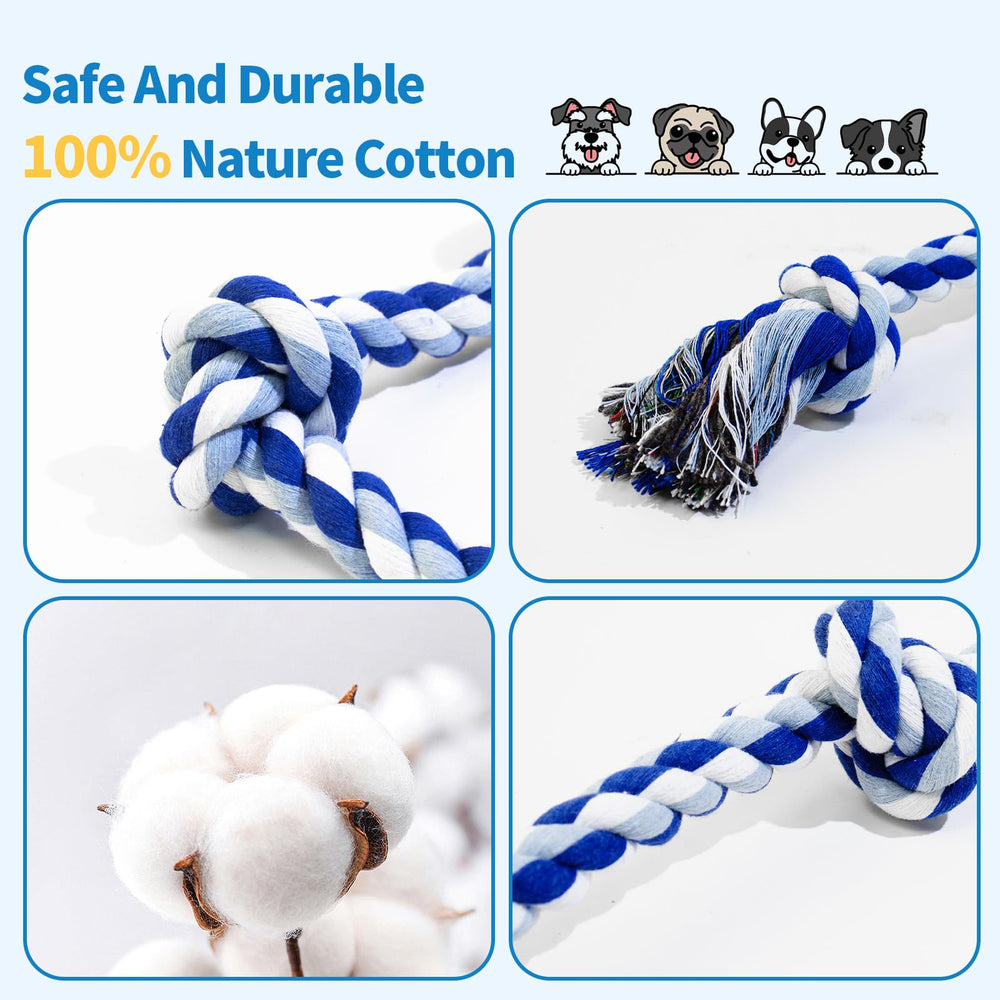 WDZZHOT corde chien multicolore 45 cm, stimule le jeu et l'activité physique.