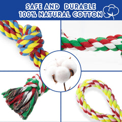 WDZZHOT, jouet corde dentition, coton naturel pour nettoyage doux.