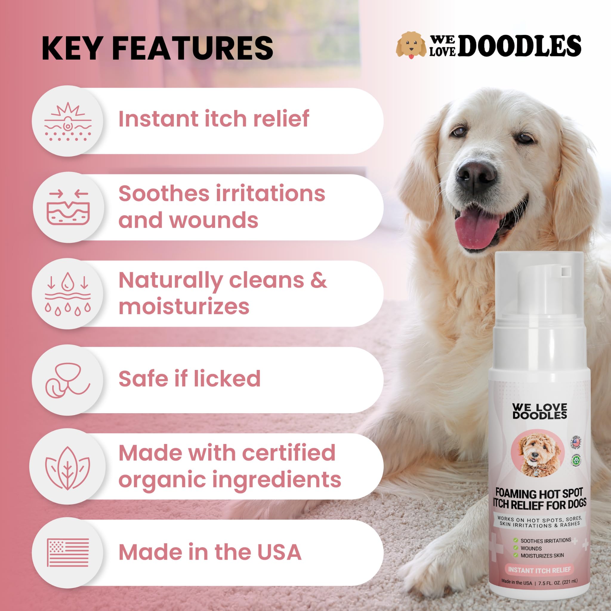 We Love Doodles Application Sans Goutte Chien: couverture précise sans dégât.