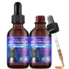WeAllin Drops Lévre chien emballage visible, soin naturel de la peau.