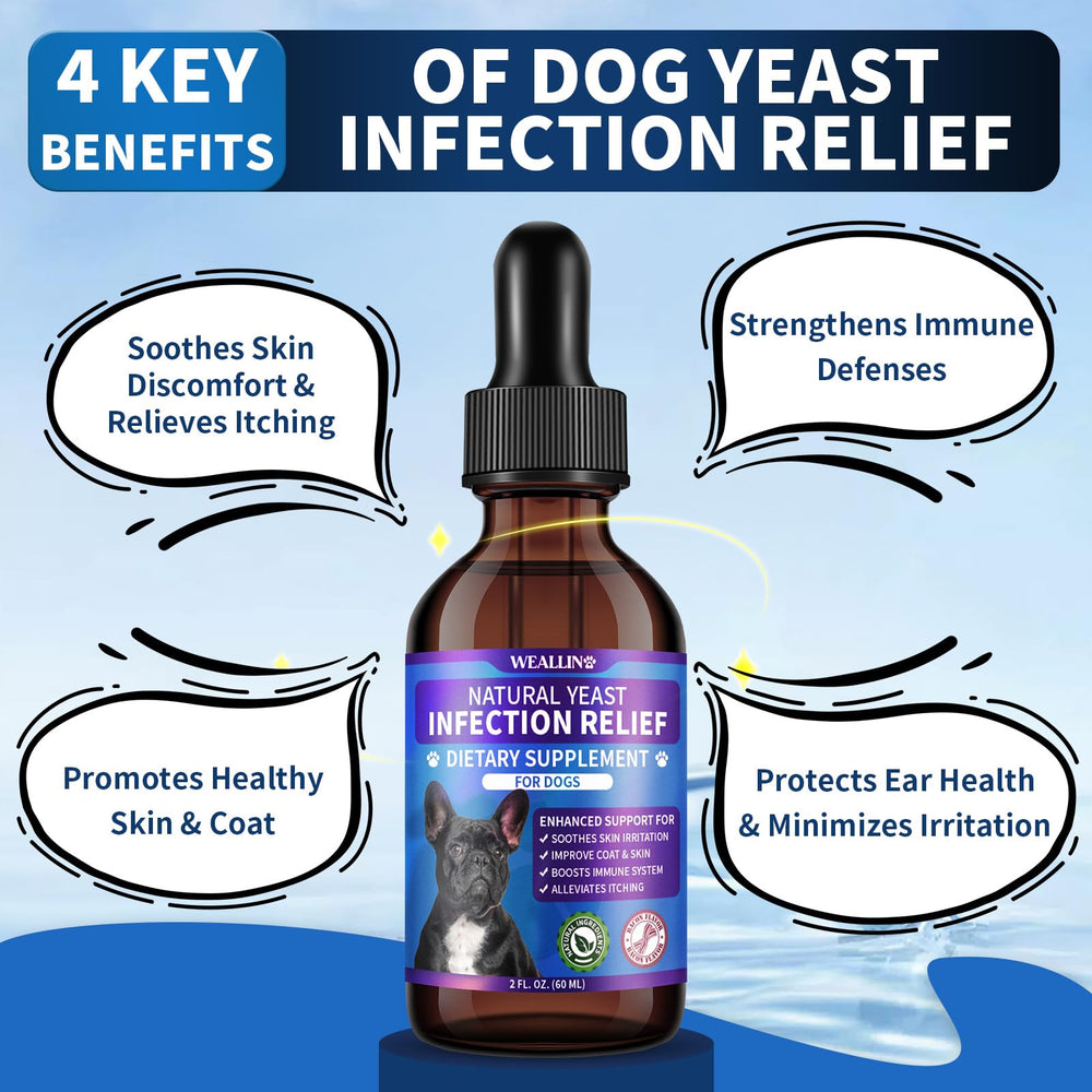 WeAllin Drops Lévre chien mélange 8-herbes, soutien naturel pour la peau.