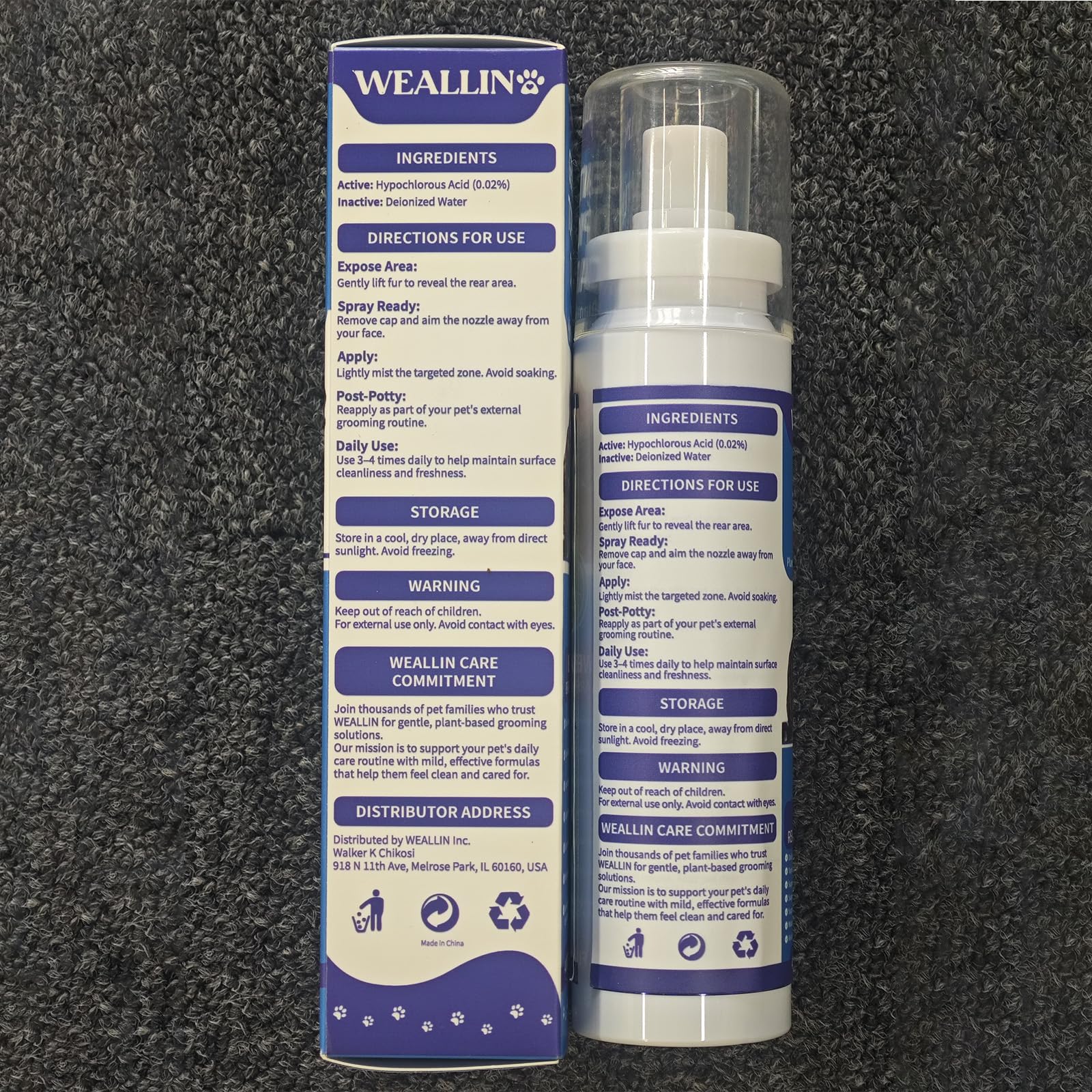Flacon compact et portable pour des soins en déplacement.