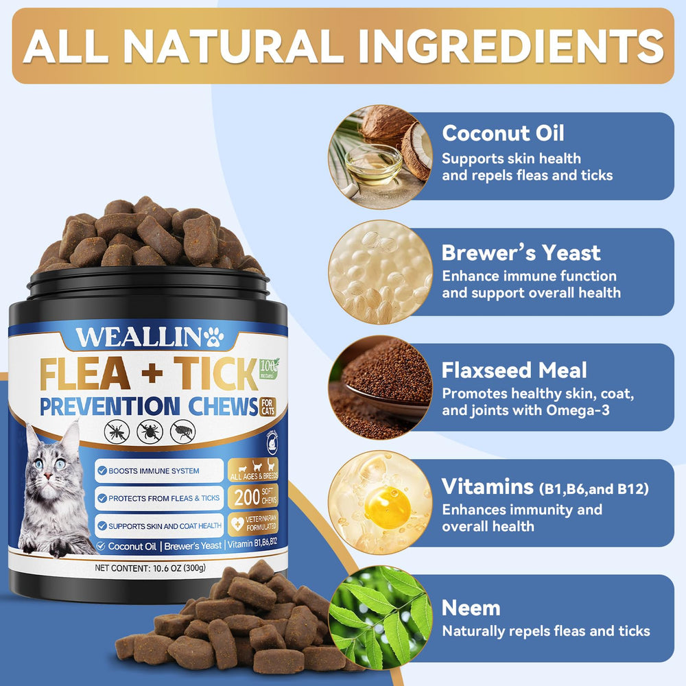 WEALLIN: ingrédients naturels huile de coco pour peau et pelage sains.