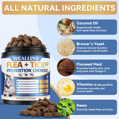 WEALLIN: ingrédients naturels huile de coco pour peau et pelage sains.