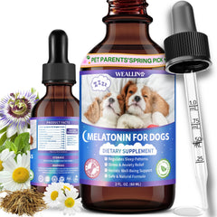 WEALLIN Mélatonine pour chien - bouteille visible pour une routine calme