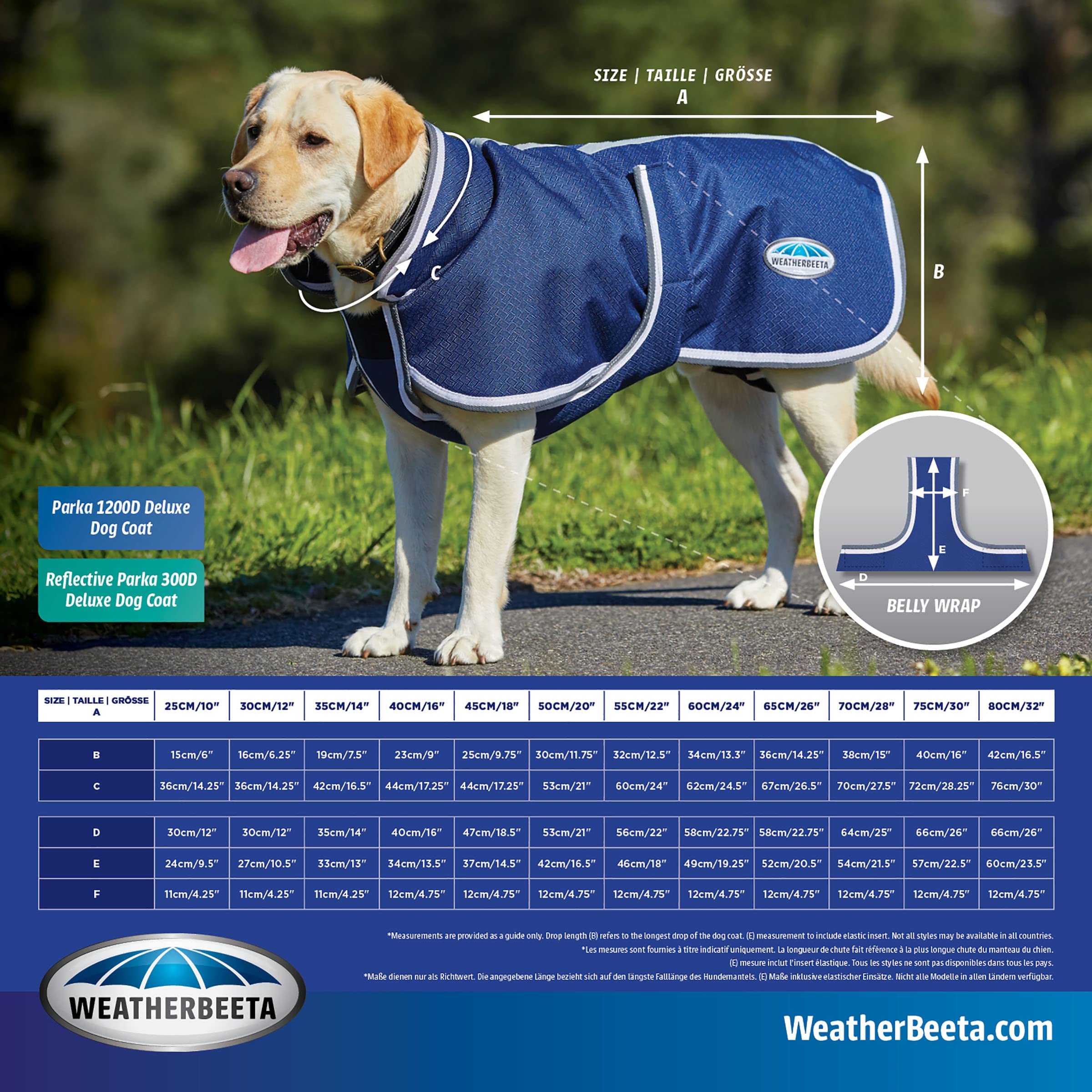 WeatherBeeta ComFiTec Reflective Parka trou pour laisse pratique