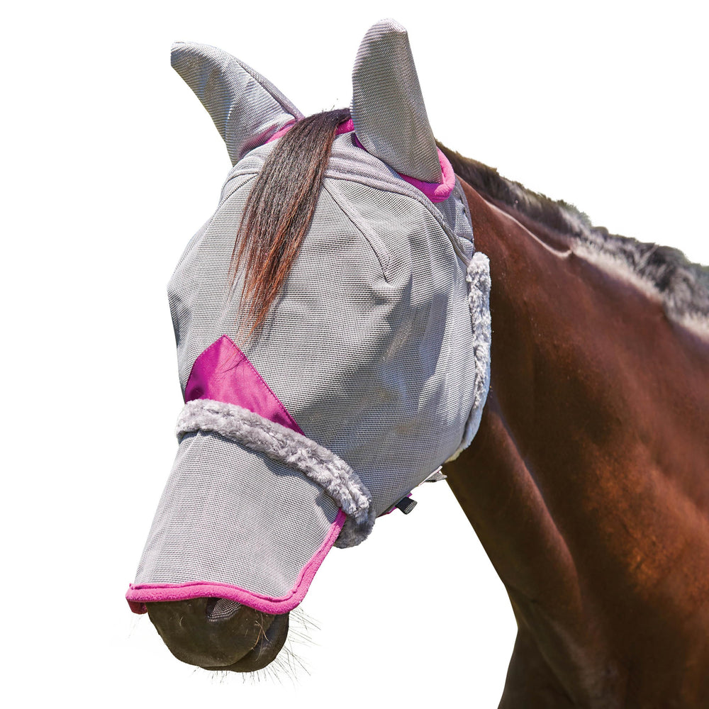 WeatherBeeta ComFiTec Deluxe masque maillage durable – protection des oreilles et du nez pour le poney.
