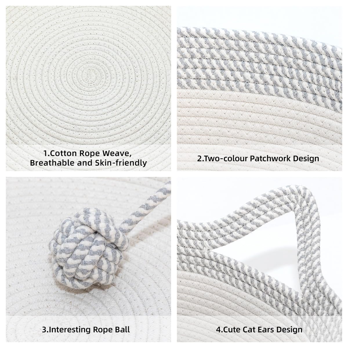 WEAVELYRICS Boule teaser en coton, stimulation ludique pendant le repos.