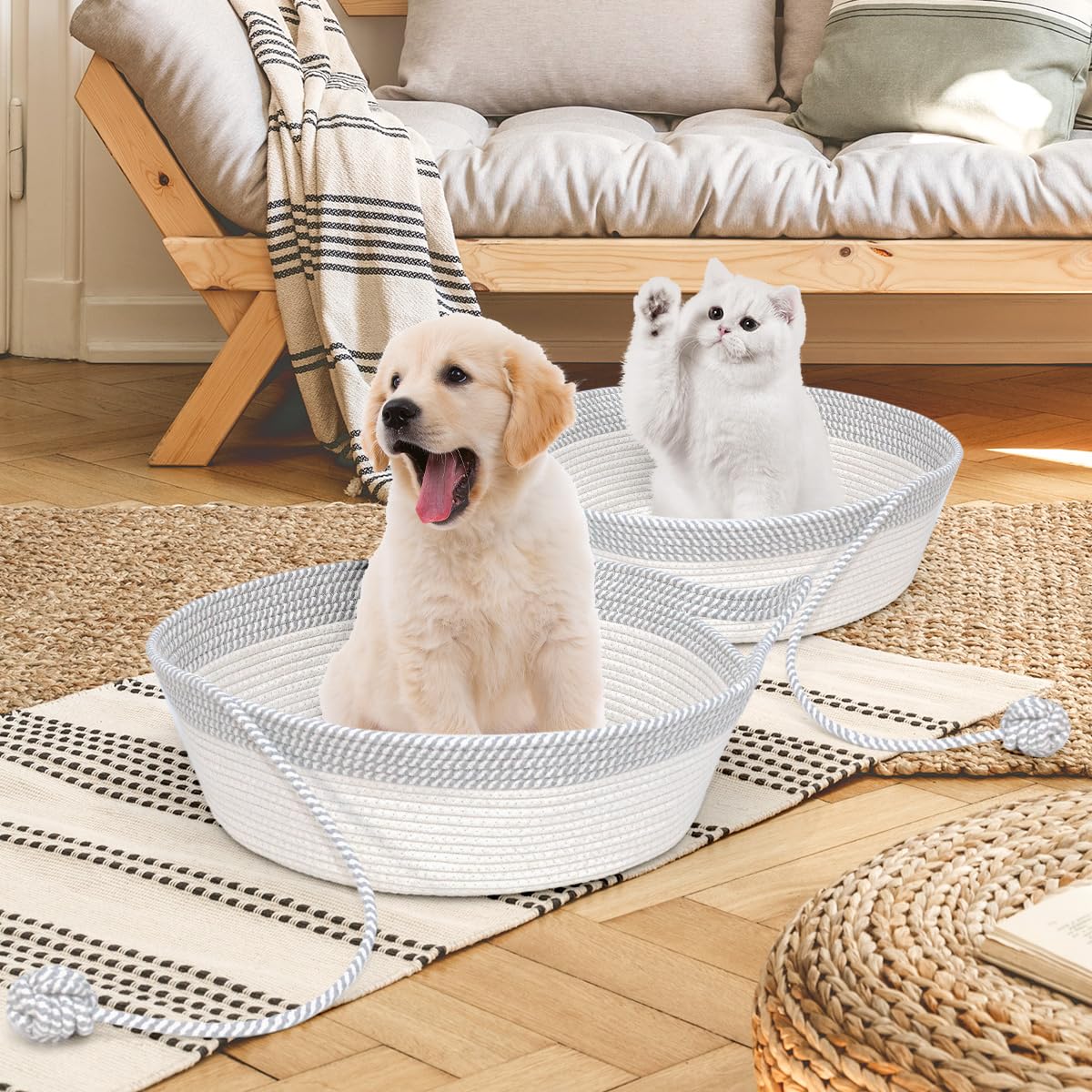 WEAVELYRICS Maison forme chaton, compagnon réconfortant pour moments de repos.