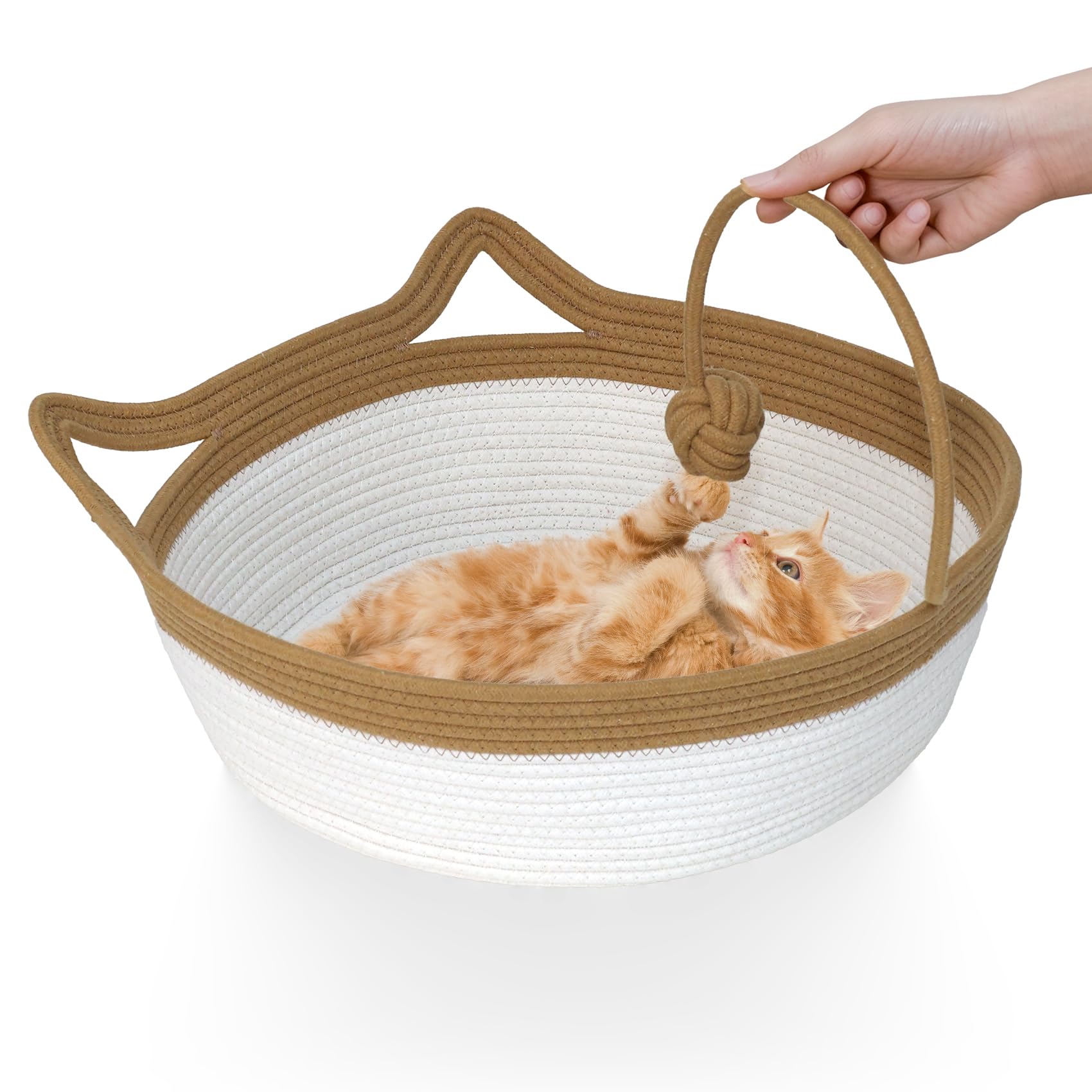 Nid chat WEAVELYRICS en coton, taille moyenne, confort doux et sûr