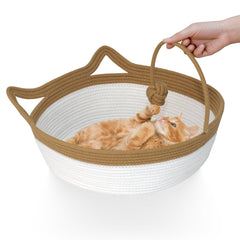 Nid chat WEAVELYRICS en coton, taille moyenne, confort doux et sûr