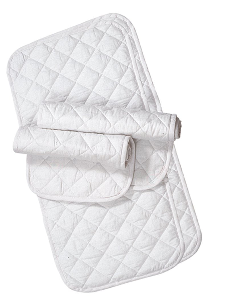 Bandes-jambes quiltées Weaver Leather blanches, protection légère pour entraînements et soins faciles