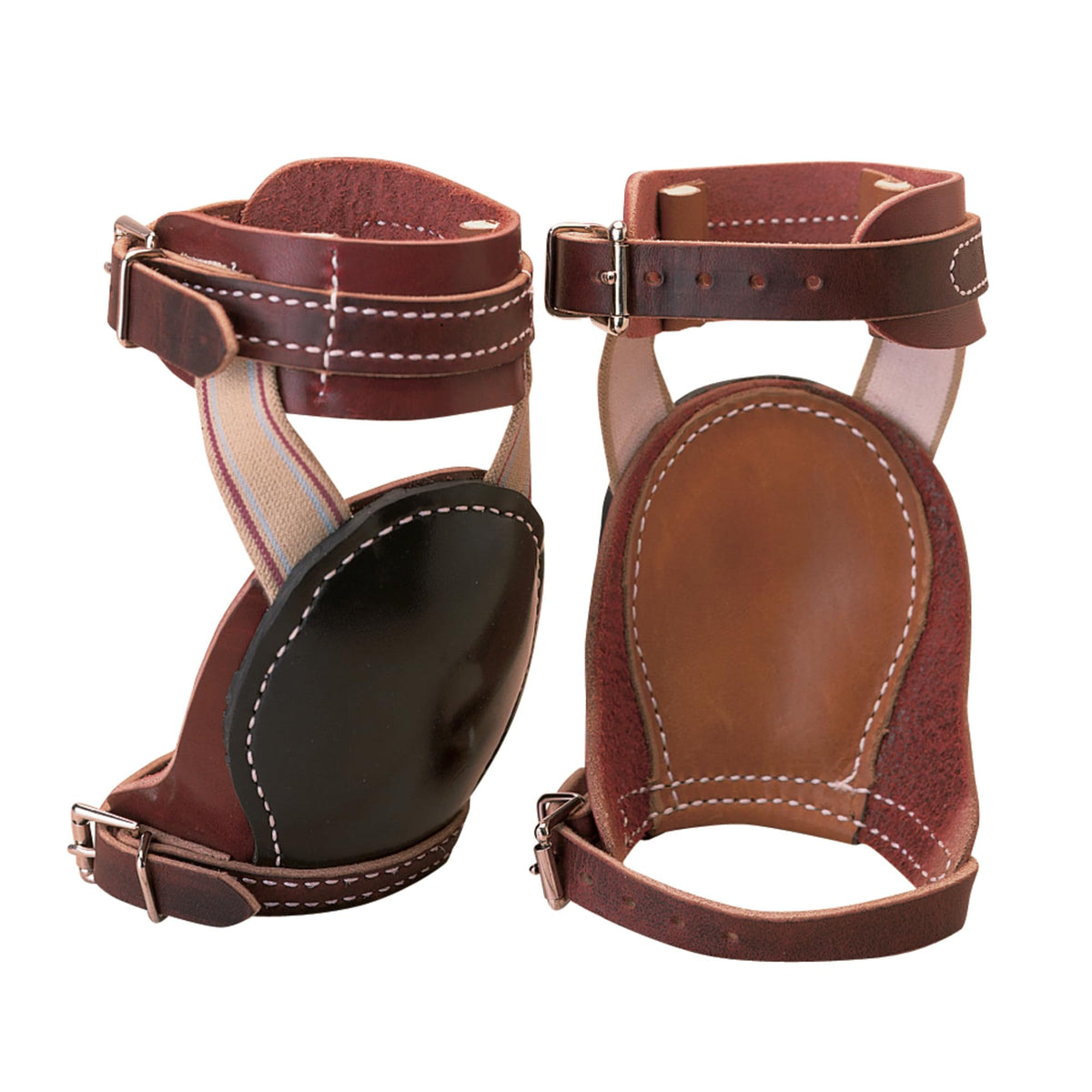 Weaver Leather bottes skid cheval Bourgogne offrant maintien sûr et protection lors des séances.
