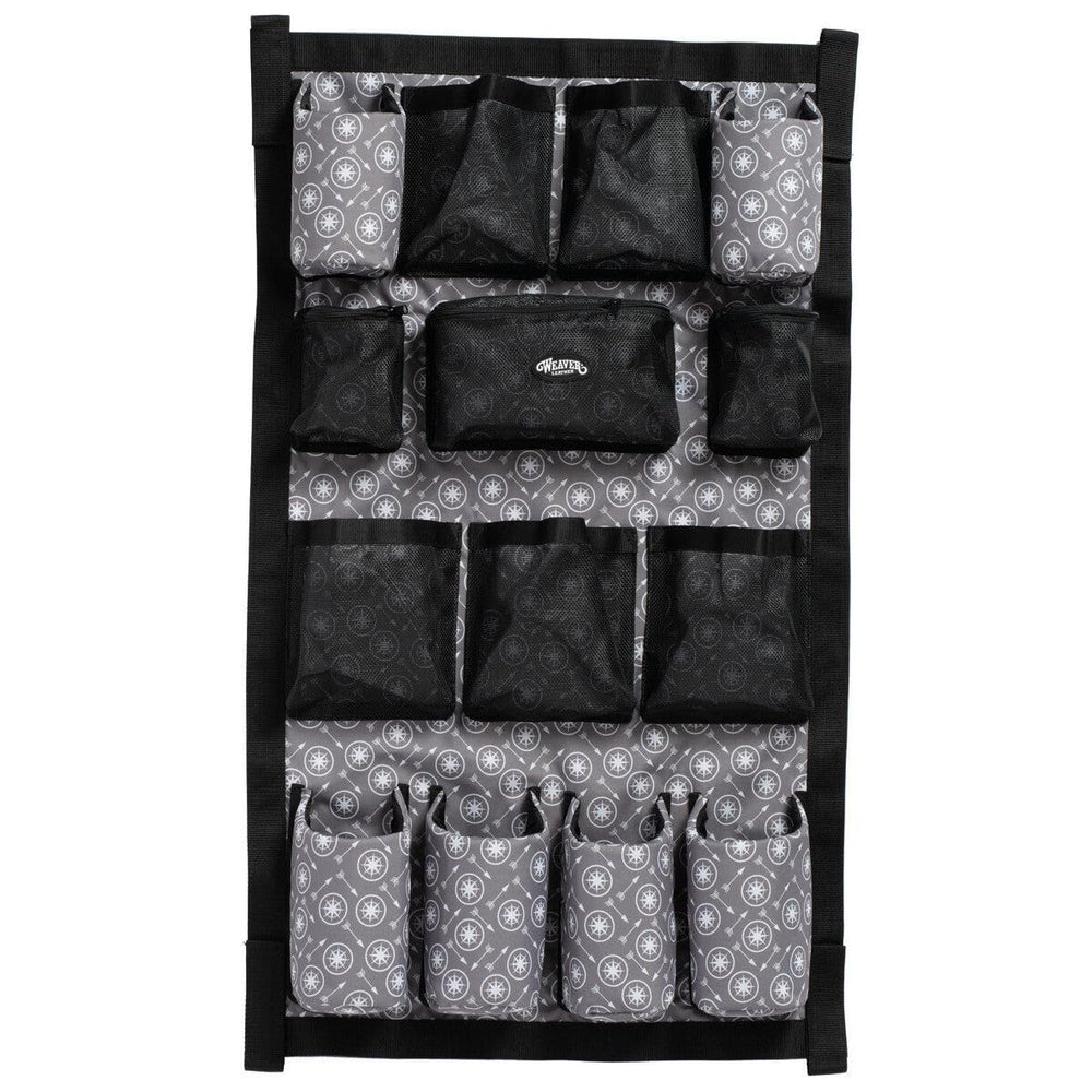 Weaver Leather sac toilettage remorque Mint, poches maille pour ranger facilement.