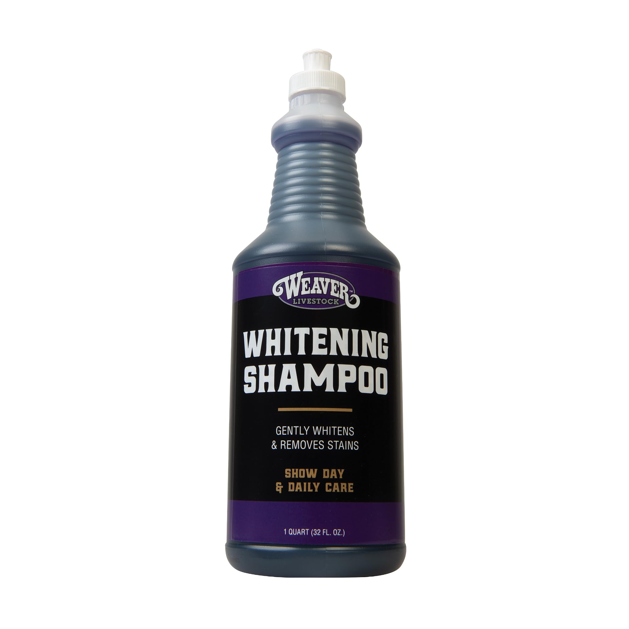 Weaver Livestock Shampoo bouteille: éclaircissement uniforme et soin du pelage.