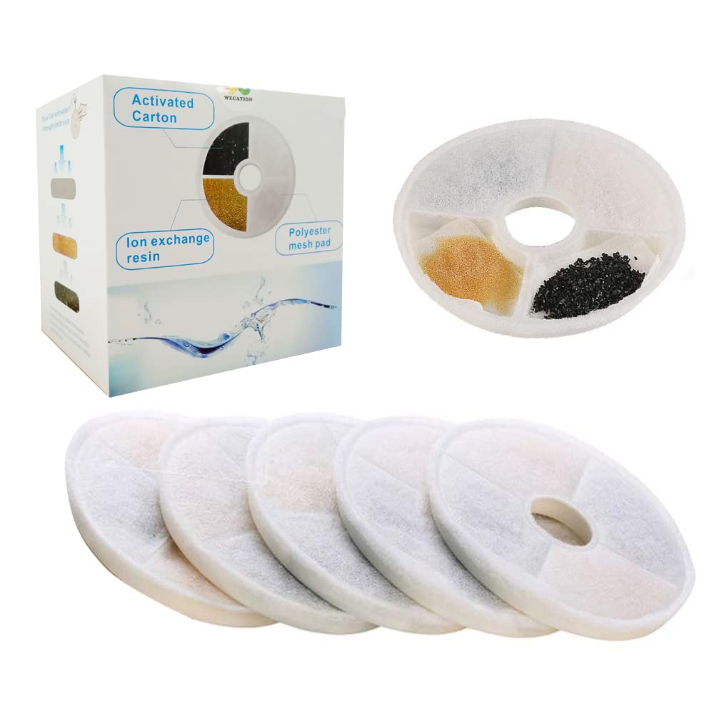 Filtres de remplacement WECATION pour Catit Flower fontaine – purification et goût frais.