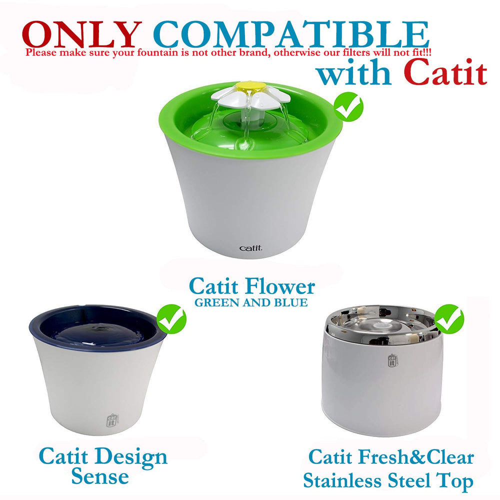 WECATION Catit Flower fontaine top inox, entretien facilité et eau stable.