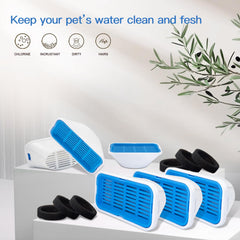 Eau plus fraîche grâce à la filtration WECATION pour fontaine chat