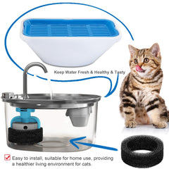 Éponge pré-filtration WECATION pour fontaine, capte poils et débris