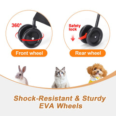Poussette Wedyvko pour chien — maillage latéral pour ventilation et vue.