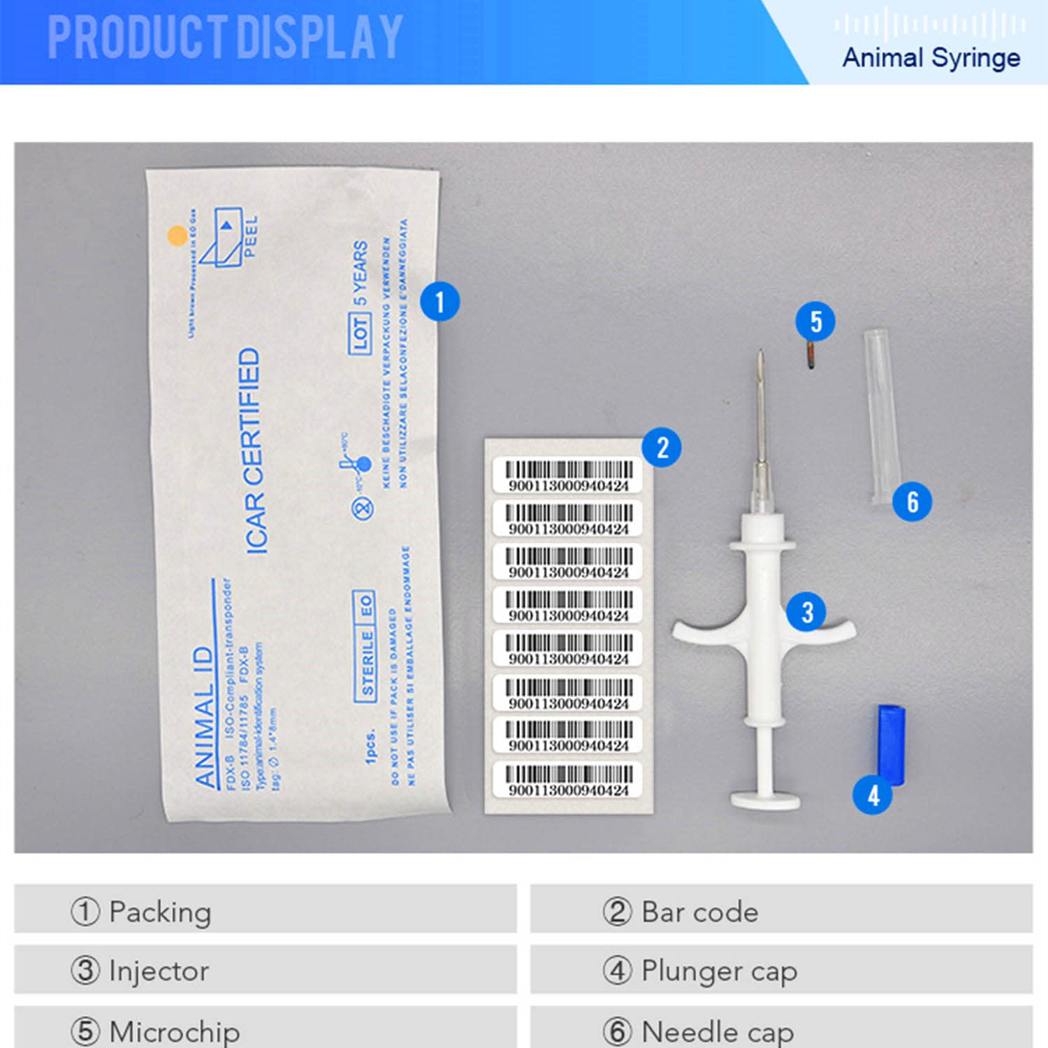 WEEGEEKS kit implantation pour animaux 20 pièces installation facilitée par un professionnel.