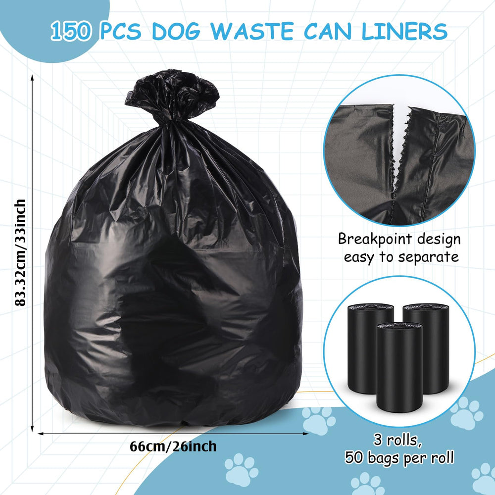 Weekgrat sacs-poubelle chien-33x26cm dimensions optimales pour poubelles domestiques.