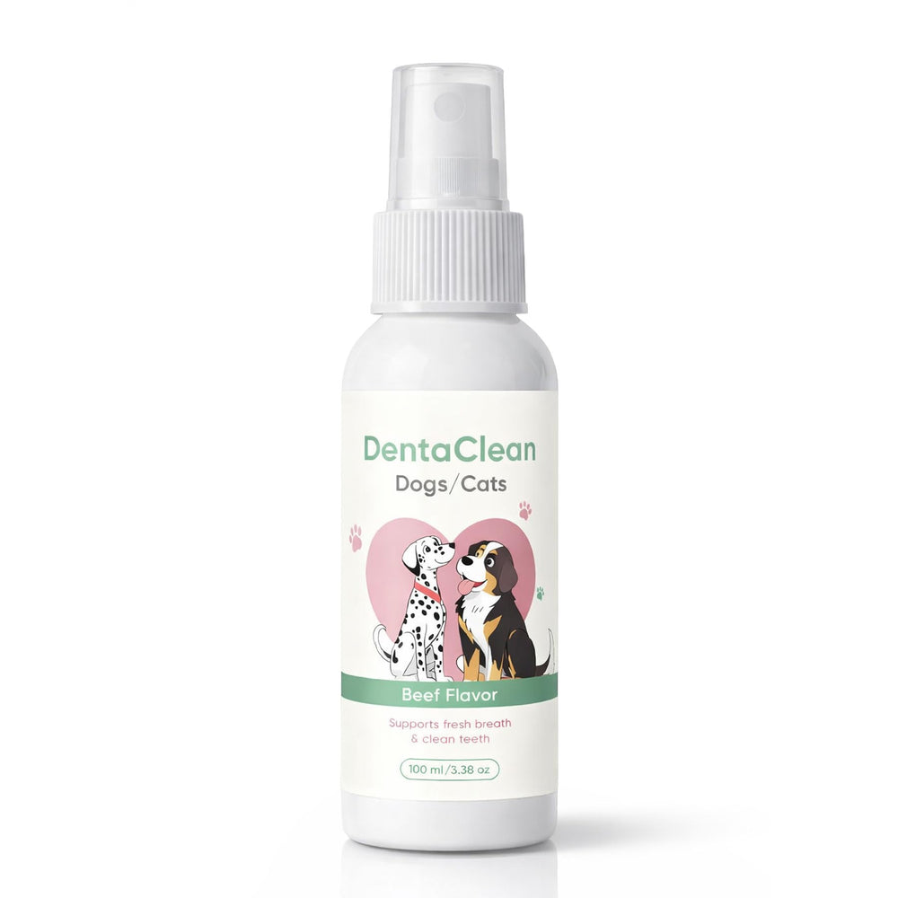 Weershun Dentaclean Spray, bouteille 100 ml, haleine fraîche chez chiens et chats.