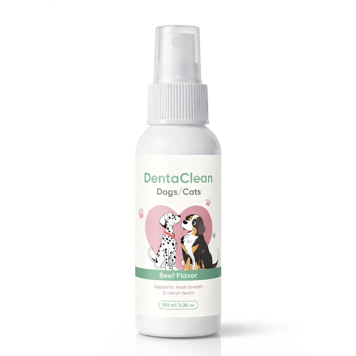 Weershun Dentaclean Spray, bouteille 100 ml, haleine fraîche chez chiens et chats.