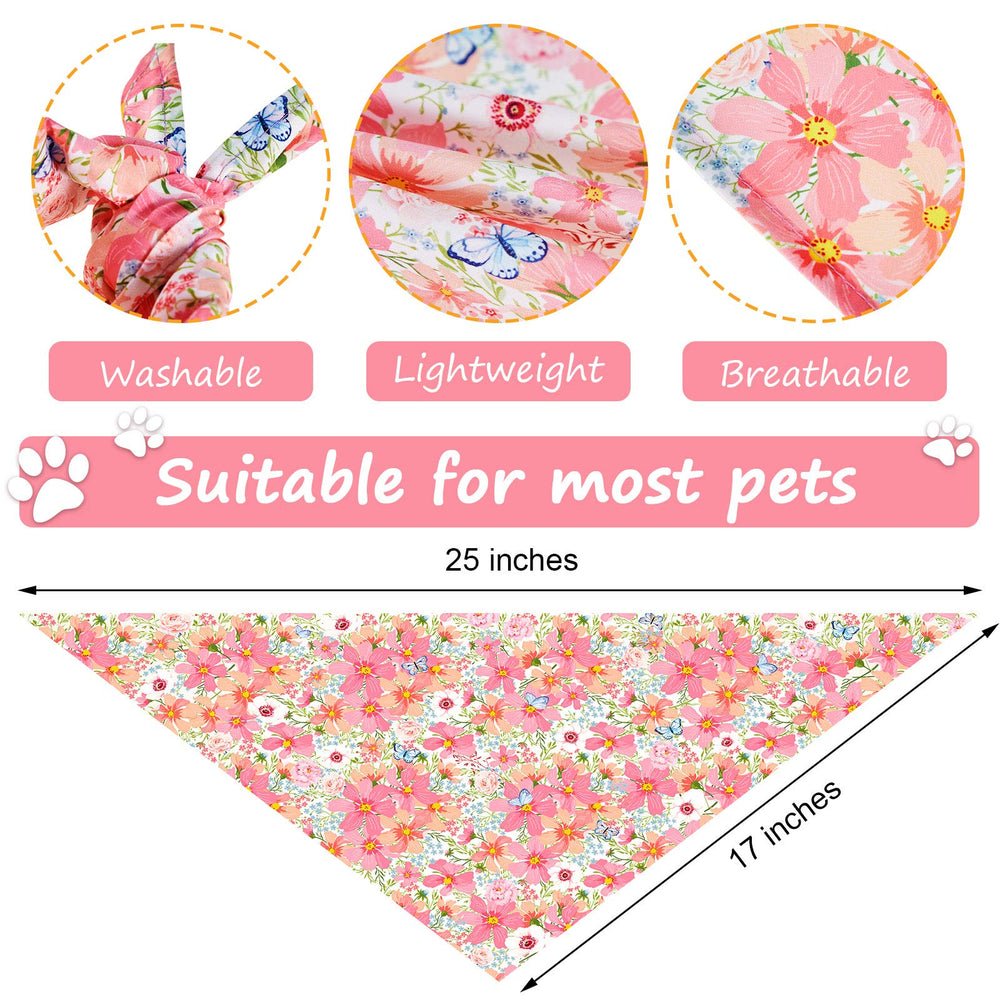 Bandana Weewooday pour chat fleurs, style estival et coloré pour félin.