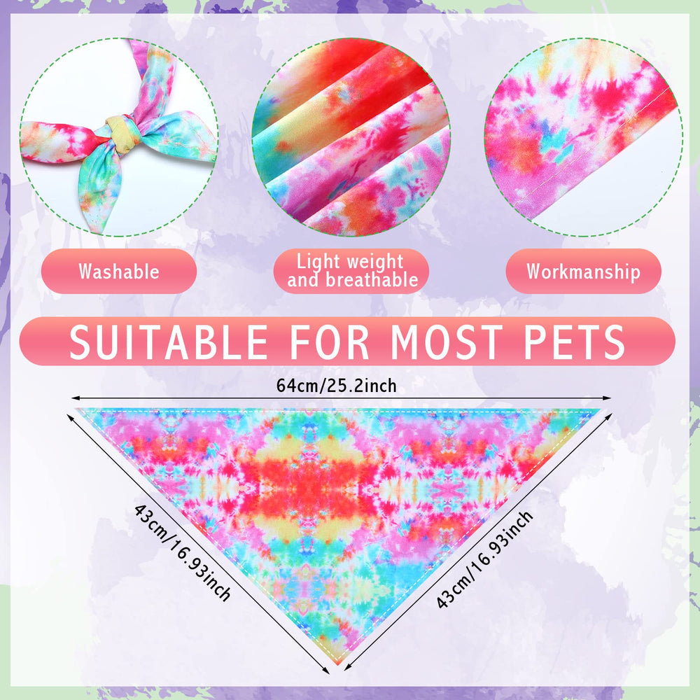 Bandana Weewooday motif marbré, taille adaptée et maintien souple pour chiens.
