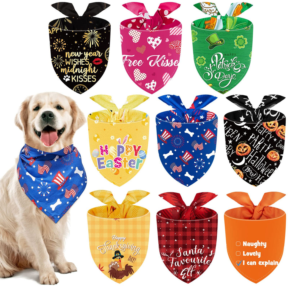 Weewooday bandana chien patriotique 4 juillet, accessoire festif lavable et ajustable.