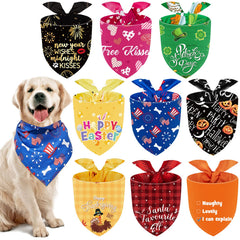 Weewooday bandana chien patriotique 4 juillet, accessoire festif lavable et ajustable.