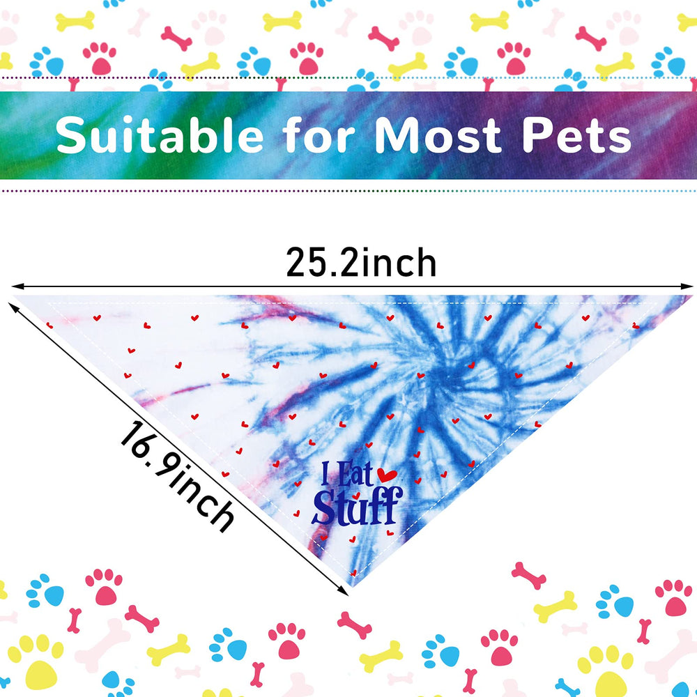Weewooday bandana triangle motifs multicolores pour chat, prêt à rehausser son style.