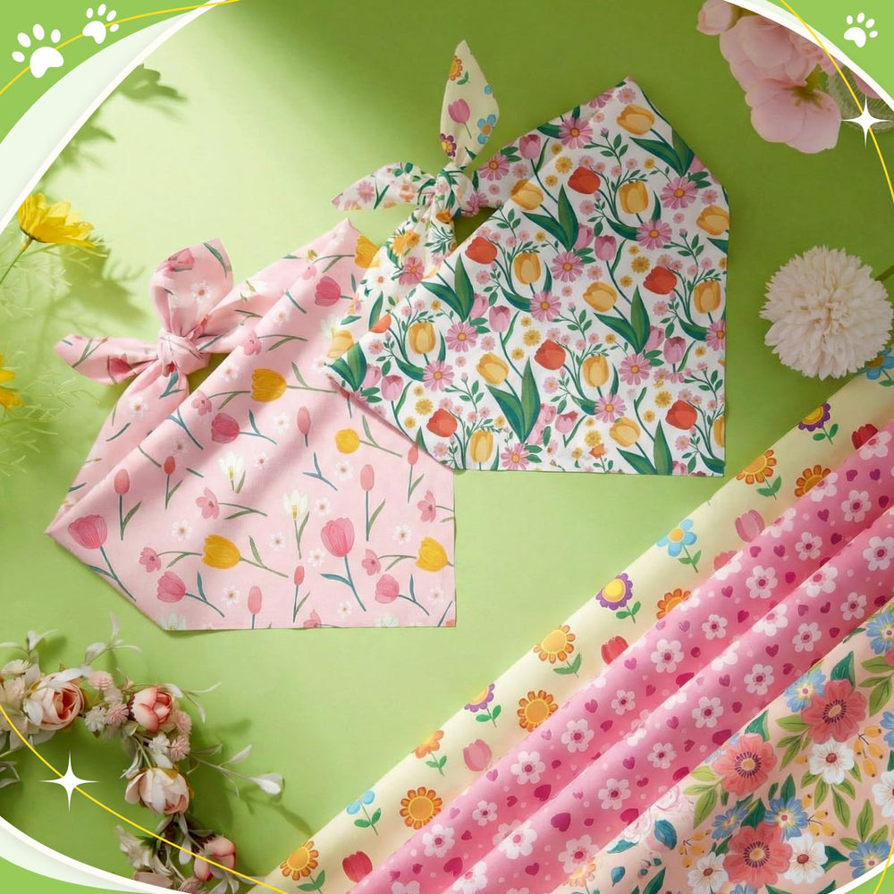 Bandana Weewooday couleur multicolore, ajustable pour tous les tours de cou.