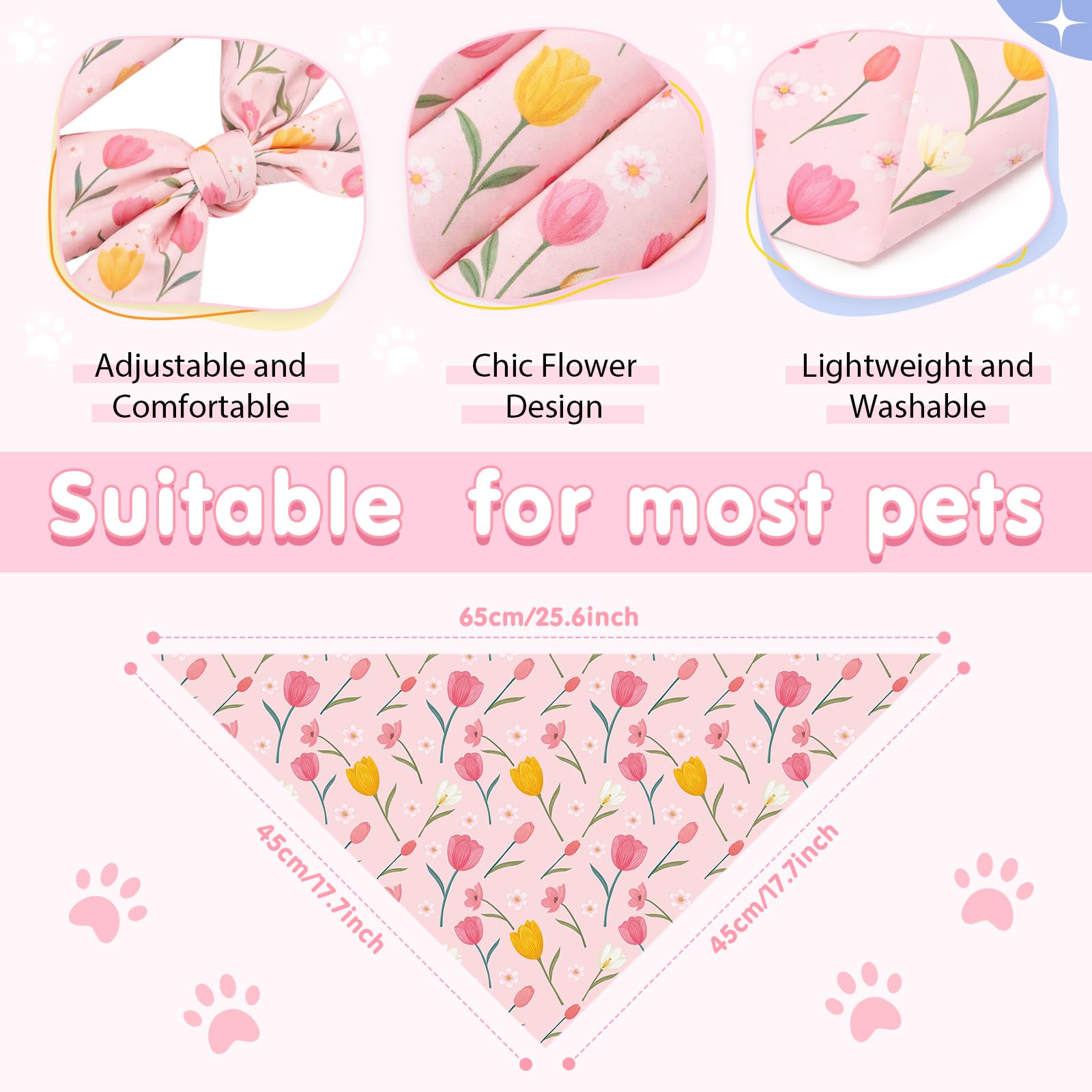 Bandana Weewooday motif arc-en-ciel, touche colorée pour les balades.
