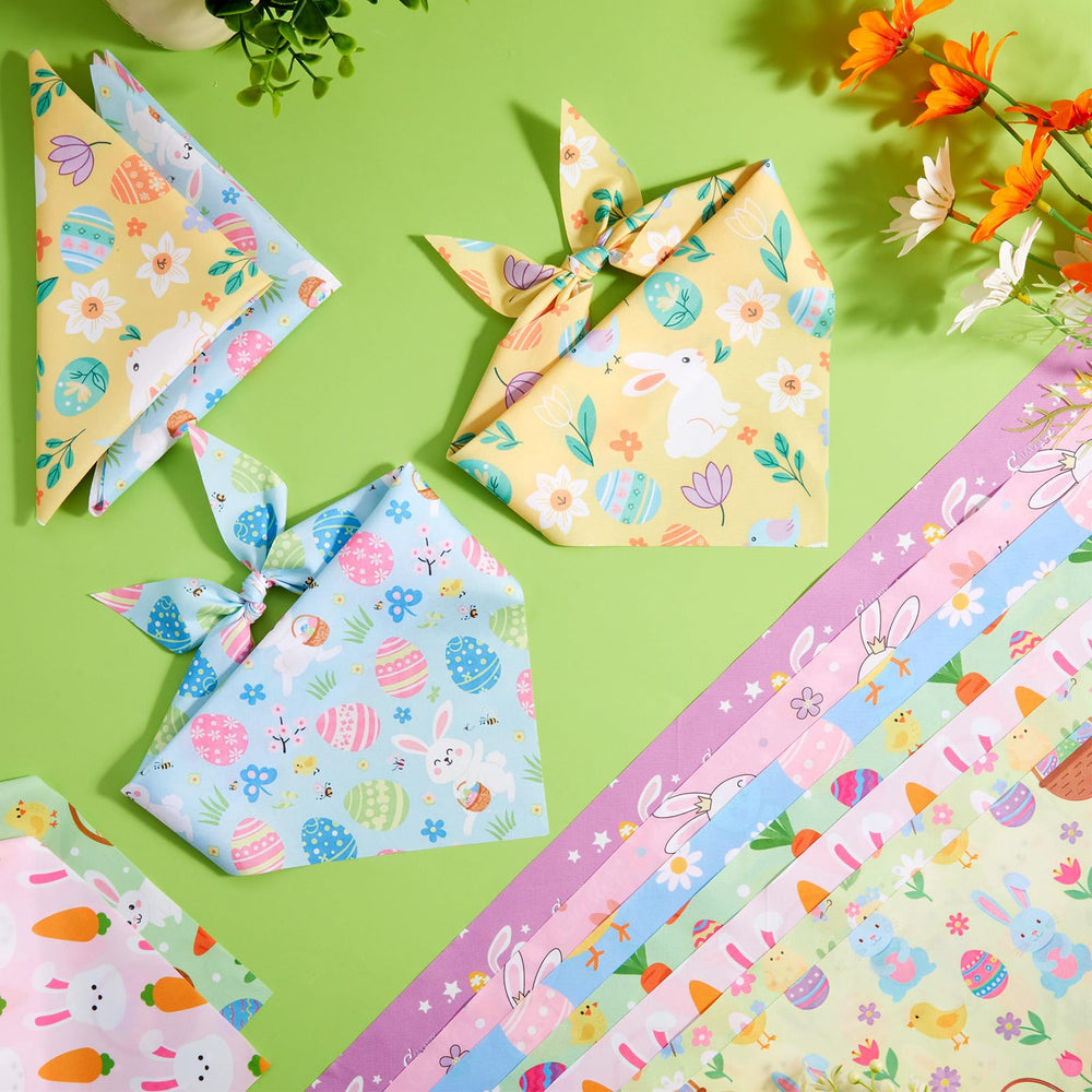 Weewooday bandanas Paques coloris multicolores: palette vive pour personnaliser chaque tenue