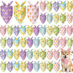 Weewooday bandanas Paques lapin: accessoire festif pour les promenades à Pâques