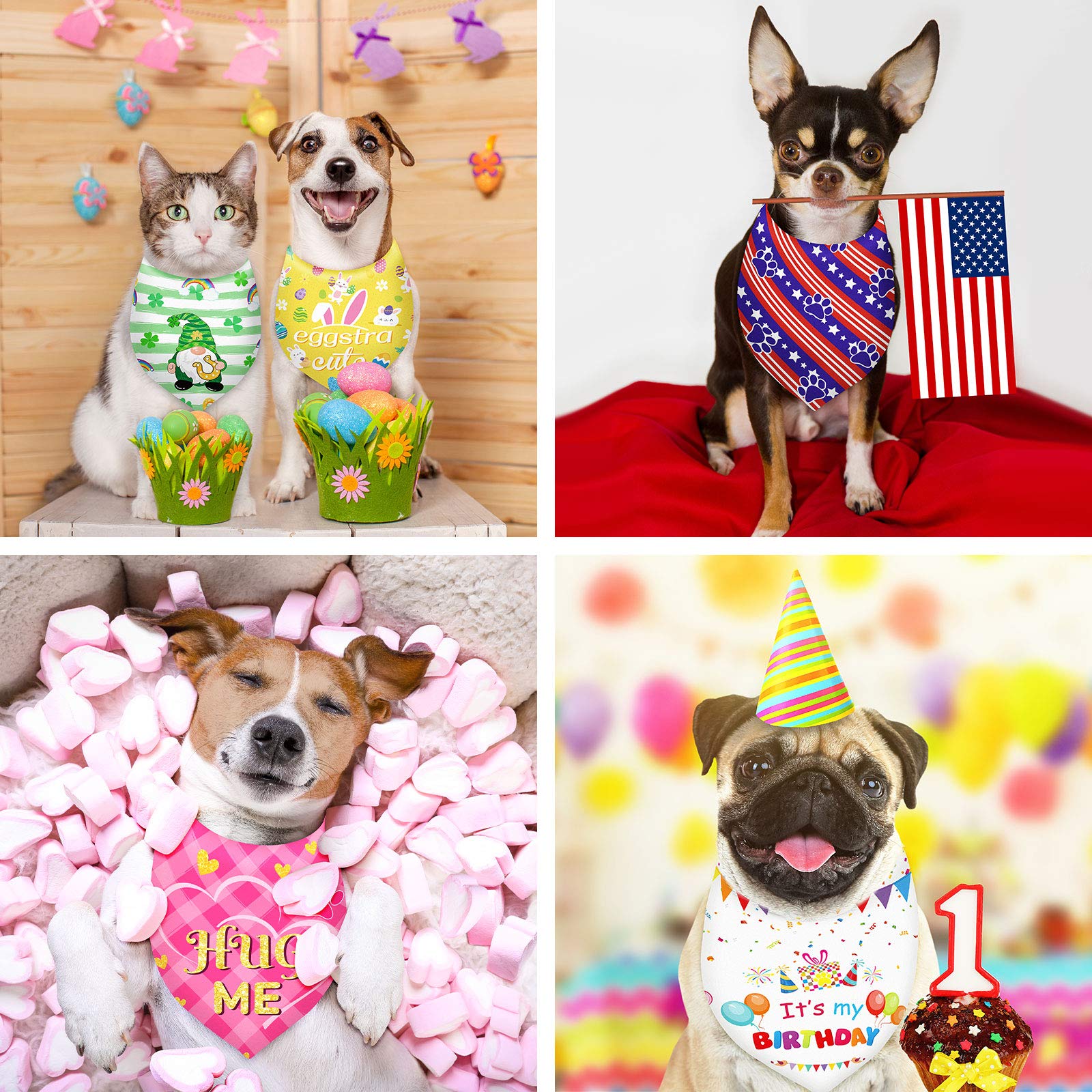Bandanas Weewooday chien Hawaii, ambiance vacances et confort léger.