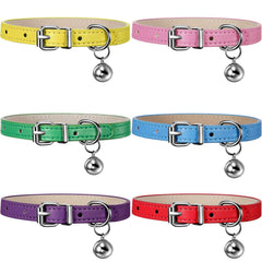 Weewooday collier chat cuir rose, confort durable et couleur tendance pour chats.