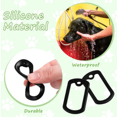 Weewooday couverture silicone pour identifiant canin, réduction du bruit pendant l'activité.
