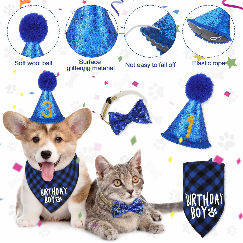 Weewooday ensemble accessoires chien, parfait pour fêtes et photos