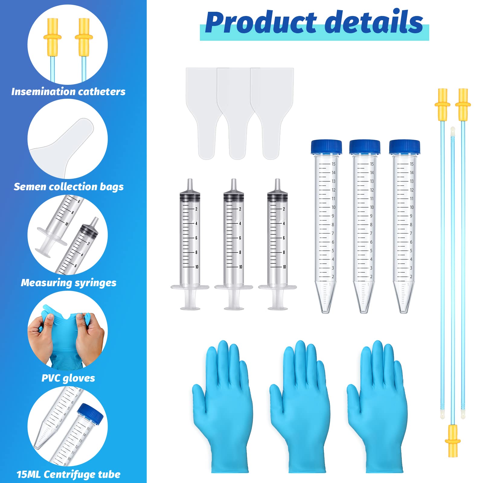 Weewooday gants nitrile bleus, hygiène assurée