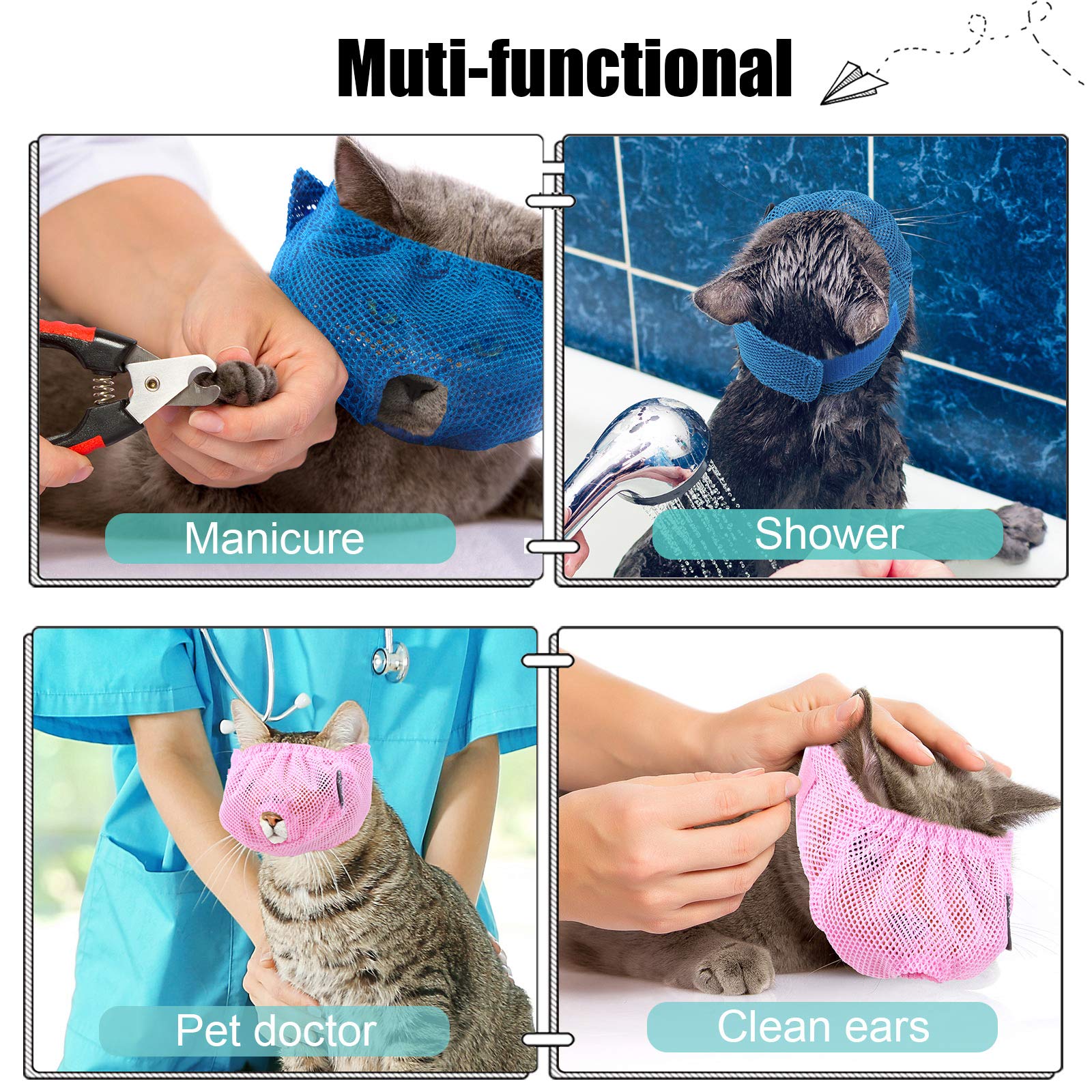 Weewooday museau chat maille détails en nylon respirant